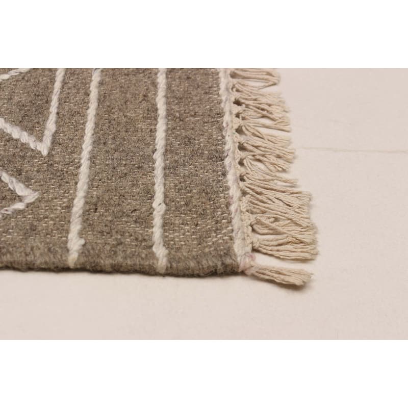 Marrakech Taupe Kilim 5'2" x 7'9" - 5'2 x 7'9