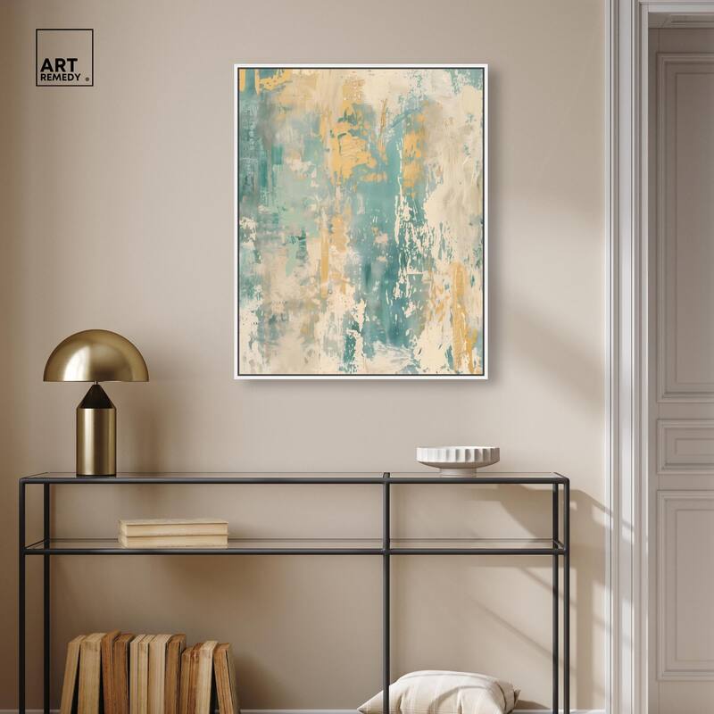 Minted Ivory I Canvas by Art Remedy