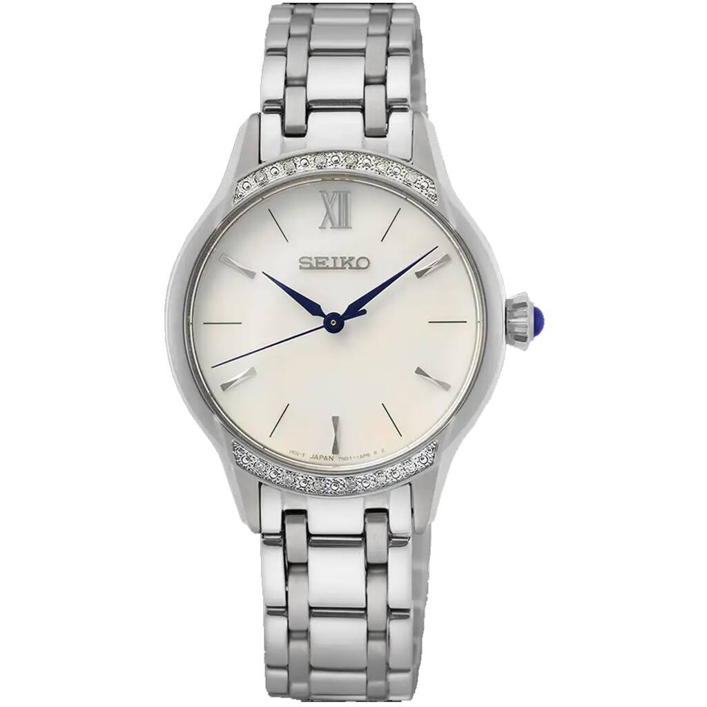 Seiko Women's Stainless Steel White Dial White Dial Watch - SRZ543 - 6 (36)