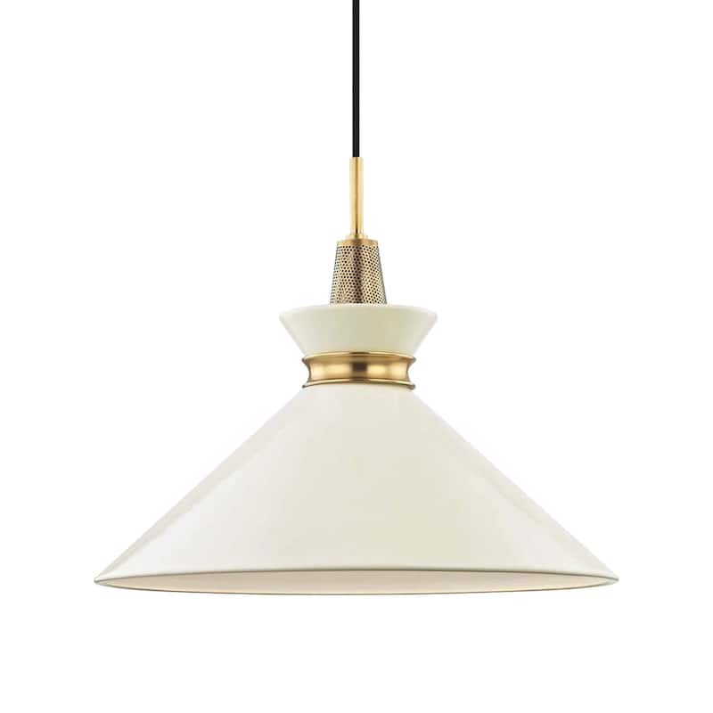 The Orbit Bowl Pendant Light - White - 17"