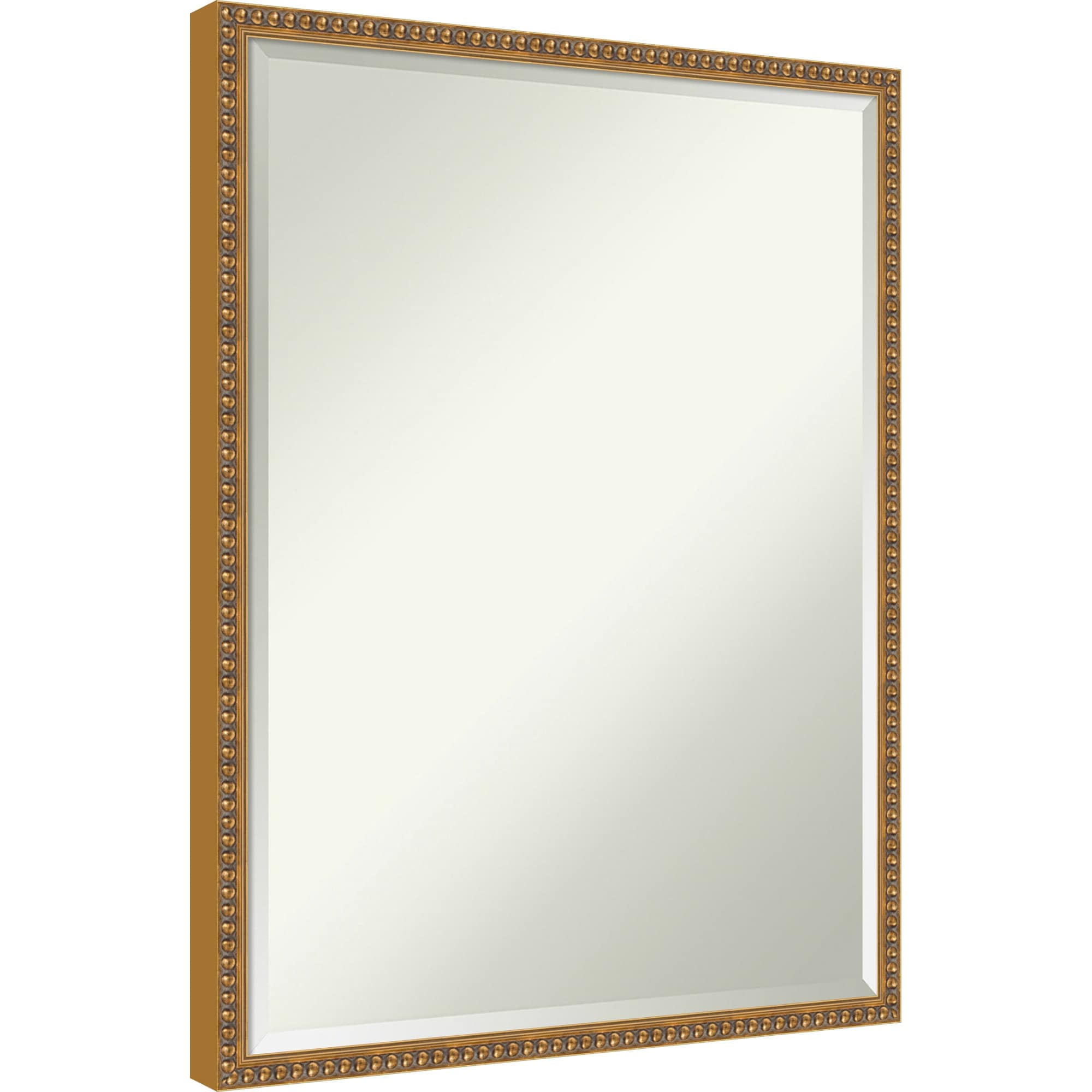 Bradford Bead Half-Inch-Bevel Wood Framed Bathroom Vanity Wall Mirror