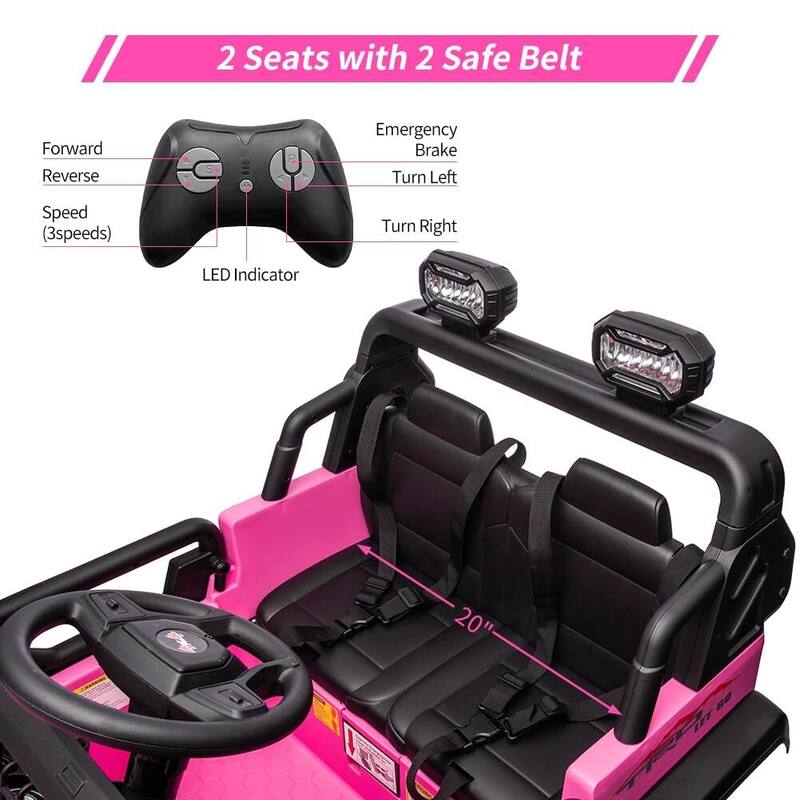 24V 9Ah Kids Ride On 2 Seaters Electric Car with Remote Control