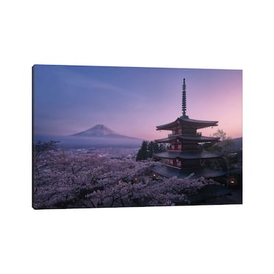 iCanvas "Mt Fuji Sakura" by Javier de la Torre Canvas Print