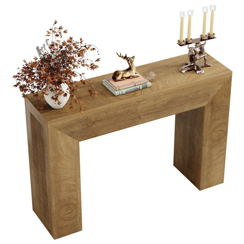 Wood Entryway Console Table, Sofa Table Behind Couch, Living Room Hallway Entrance Foyer