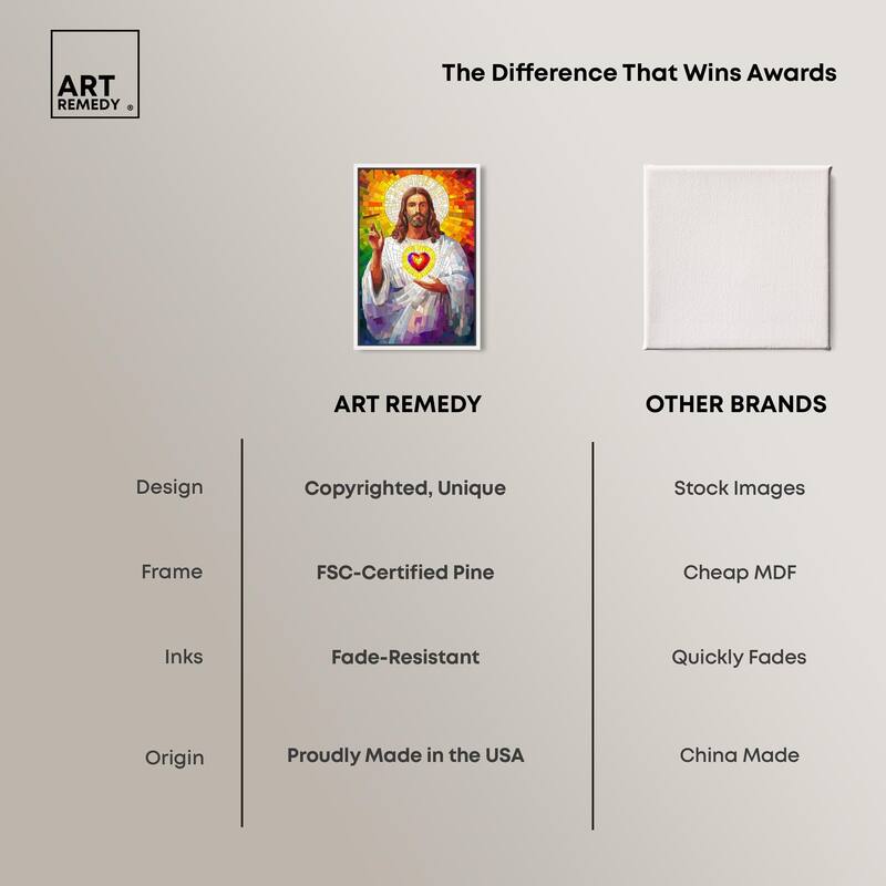 Blocks of Benediction I Canvas by Art Remedy