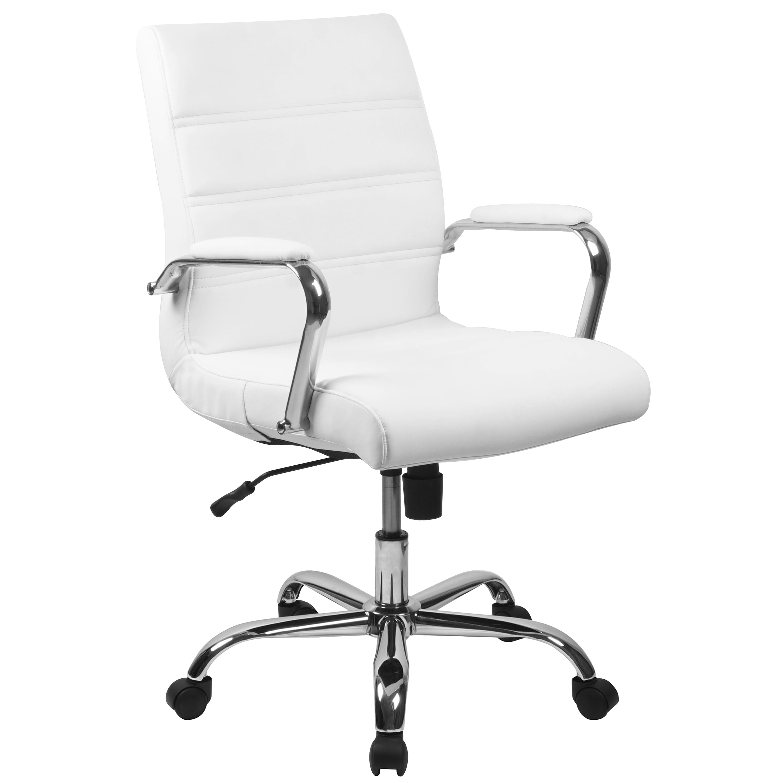 Option White LeatherSoft/Chrome Frame