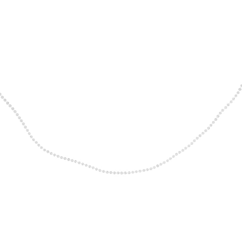 100' x 0.25" Clear Iridescent Beaded Artificial Christmas Garland Unlit