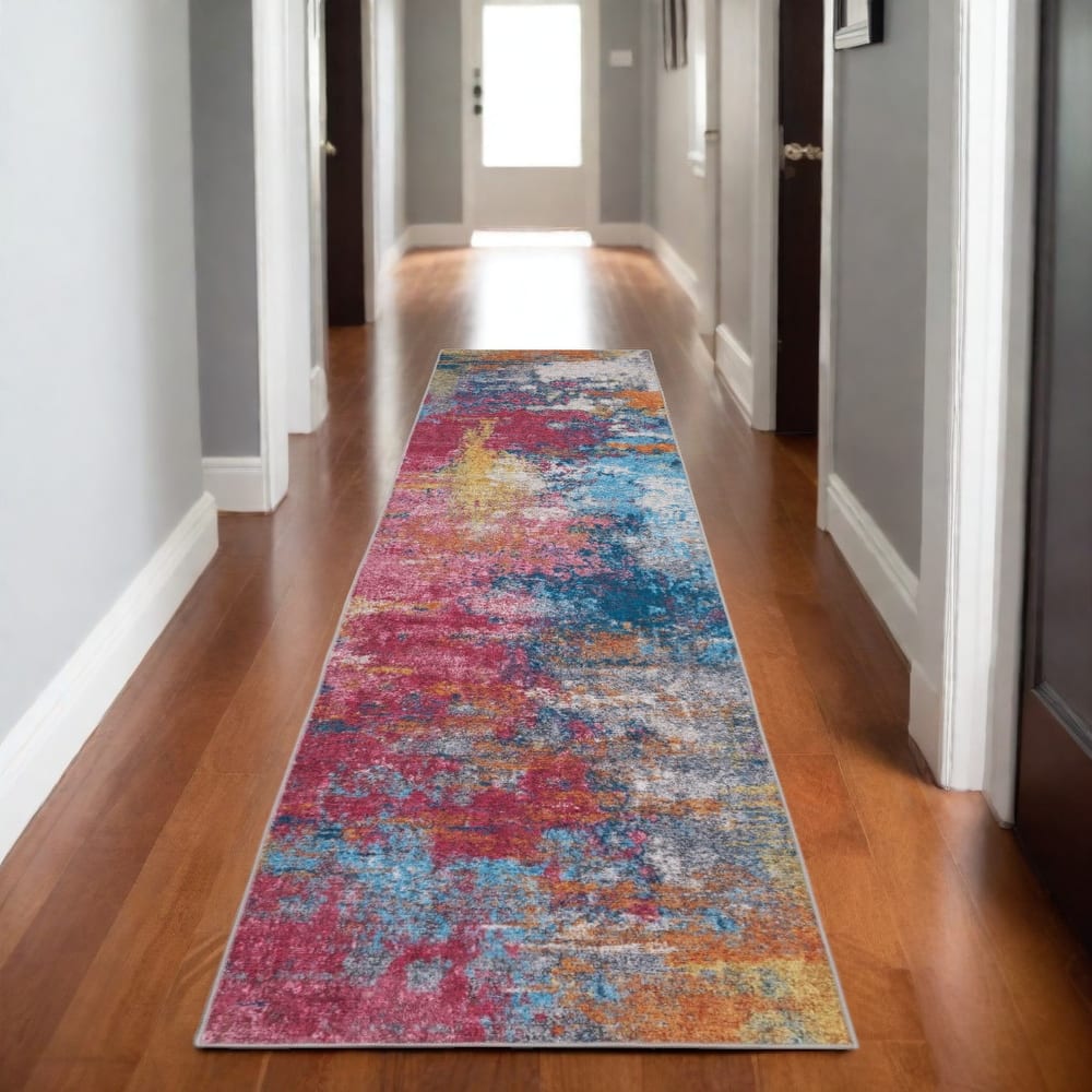 HomeRootsAbstract Modern Runner Area Rug