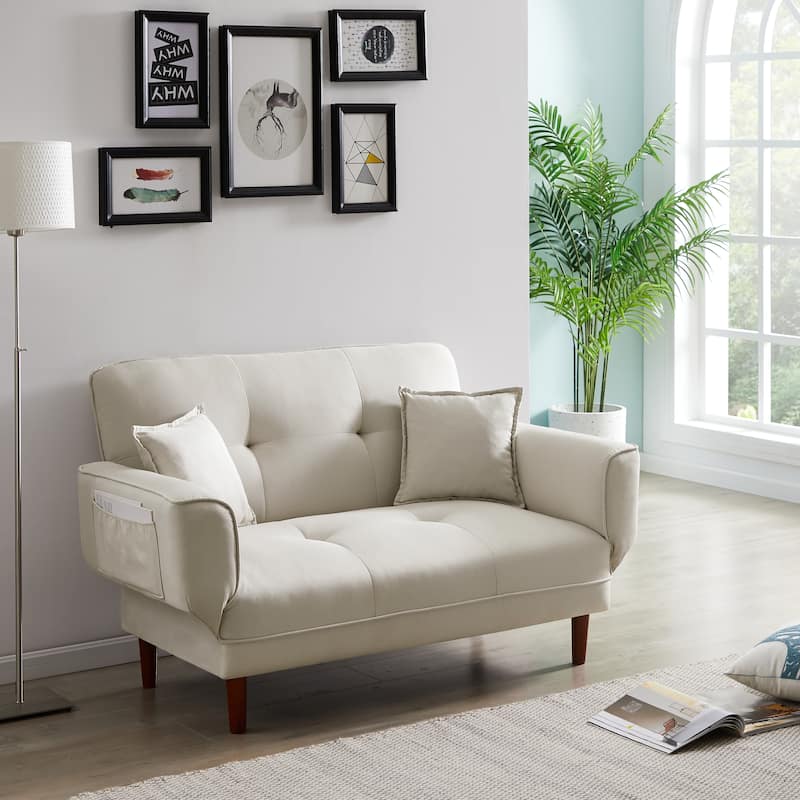 Relax Lounge Sofa Bed Sleeper With 2 Pillows