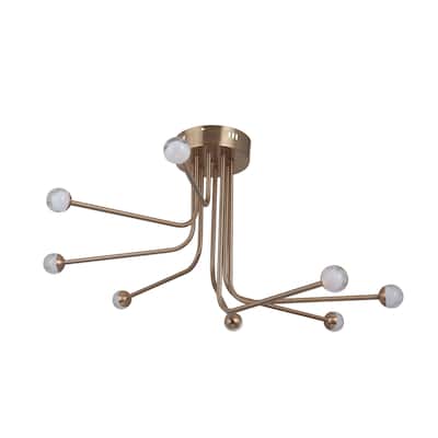 Craftmade Solis 8 Light 33" Wide Integrated LED Flush Mount Ceiling