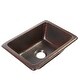 preview thumbnail 1 of 6, Hawking 12" Dual Flex Bathroom Sink in Copper