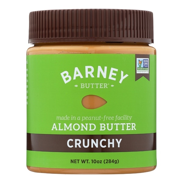 Barney Butter Almond Butter - Crunchy - Case of 6 - 10 oz.