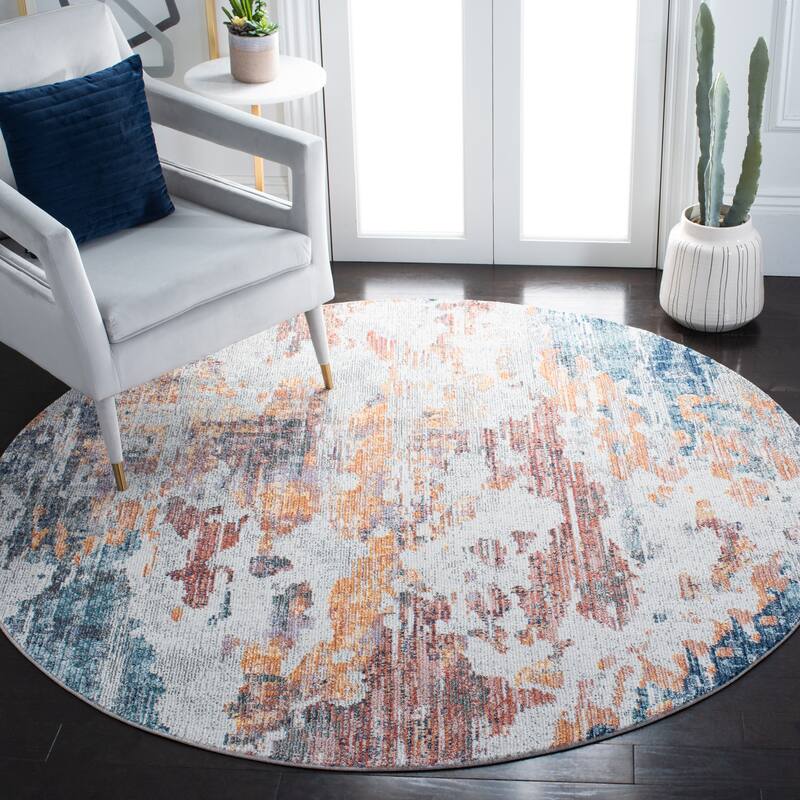 SAFAVIEH Crystal Cindij Modern Abstract Distressed Rug