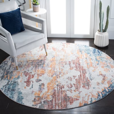 SAFAVIEH Crystal Cindij Modern Abstract Distressed Rug