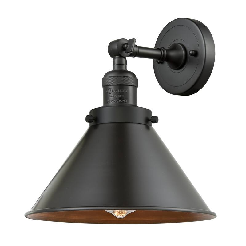 Bellevue Norman 8" Tall Bathroom Sconce - Oil Rubbed Bronze