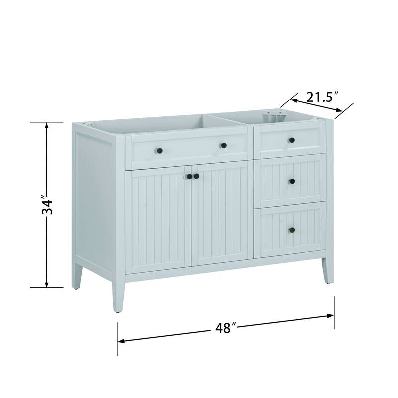 Layla Bathroom Vanity Only in Ice Blue