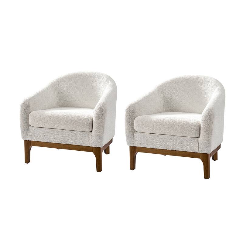 Joseph Mordern Boucle Armchair Chair Set Of 2 By HULALA HOME