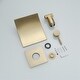 preview thumbnail 35 of 34, Wall Mount Bathroom Faucet Waterfall Brass Modern 2 Hole Bathroom Sink Basin Vanity Faucets with Valve