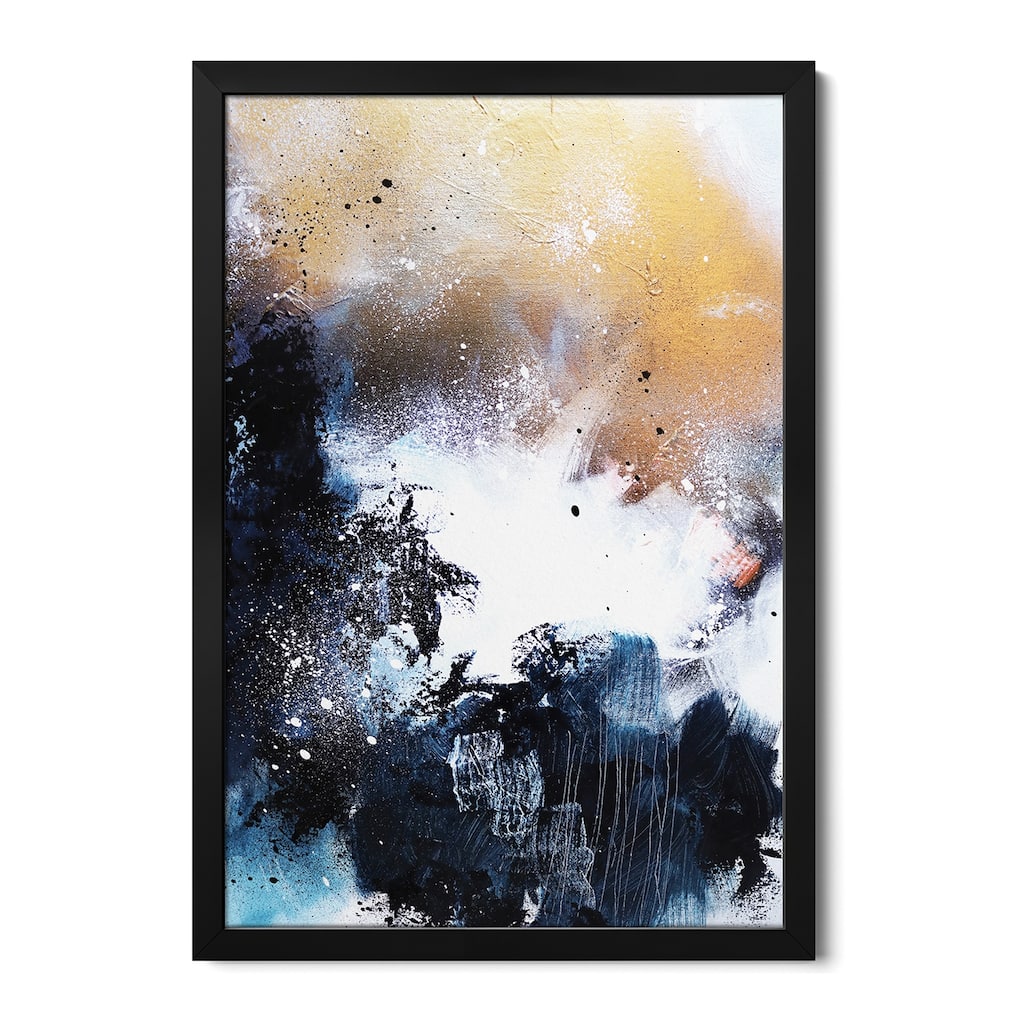 Melting Gold I Premium Framed Poster by Sana Jamlaney