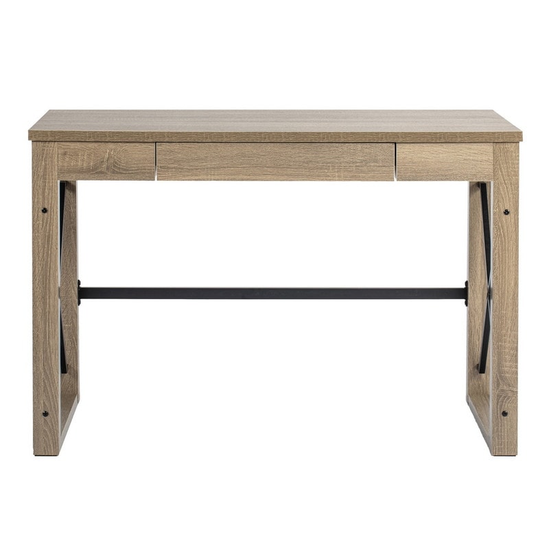 Industrial Style Computer Desk Sit Stand Up Desk with 1 Drawer