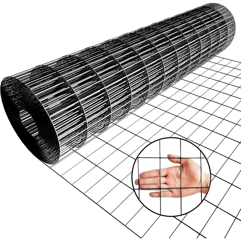 Black PVC Coated Welded Mesh Fence