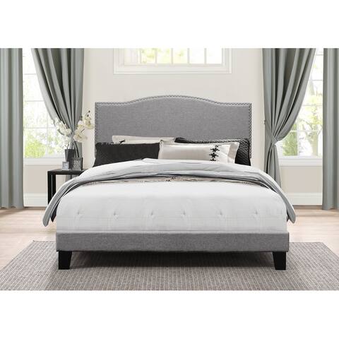 Hillsdale Furniture Kiley Upholstered Bed, Glacier Gray