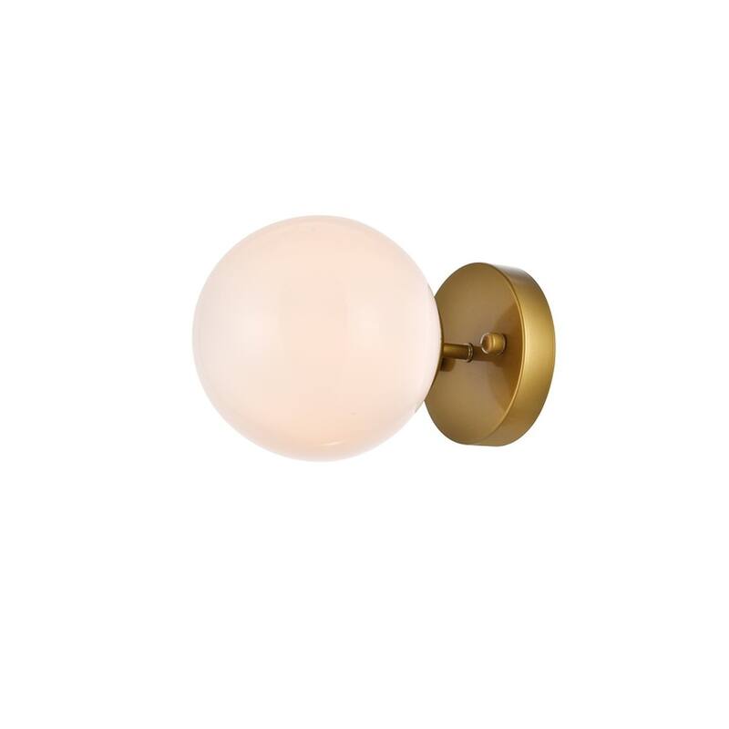 Miko Six inch Dual Flush Mount and Bath Sconce with Frosted Glass - N/A