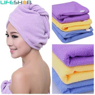 Microfiber Hair Towels for Quick Dry Hair 4 Pack - Standard