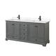 Option Dark Gray / Carrara Cultured Marble Top / Matte