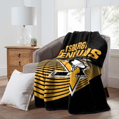 NHL Pittsburgh Penguins 60" x 80" Raschel Throw Blanket