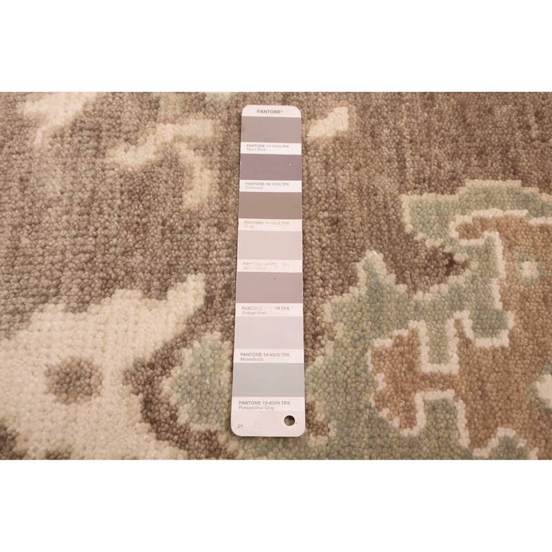 ECARPETGALLERY Hand-knotted Jules Serapi Brown, Taupe Wool Rug - 8'0 x 10'0