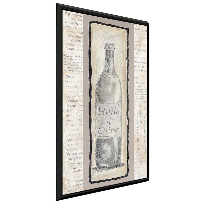 "Huile d' Olive" Print on Floating Canvas
