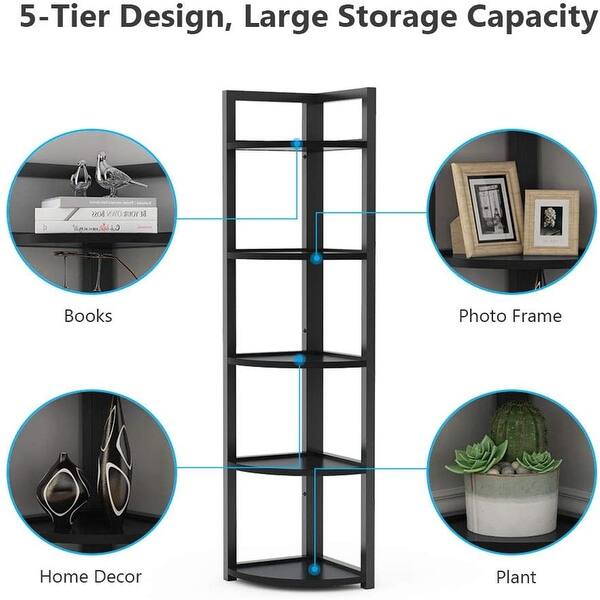 Shop 5 Tier Corner Shelf Corner Storage Rack Plant Stand Small