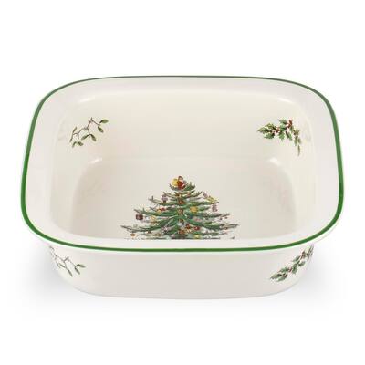 Spode Christmas Tree 10 Inch Square Baker