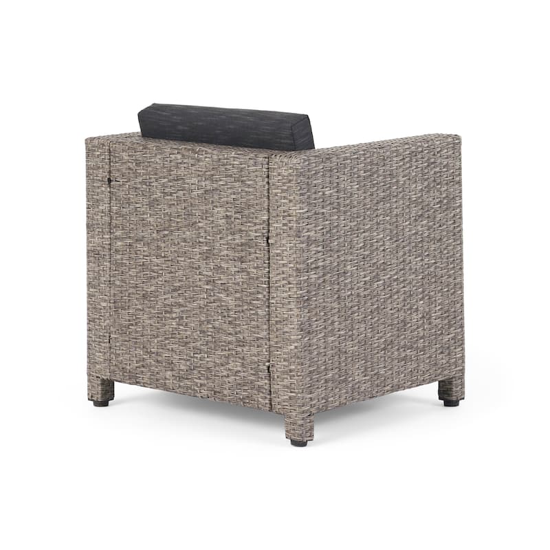Puerta Outdoor 3-piece Wicker Seating Set with Cushions by Christopher Knight Home