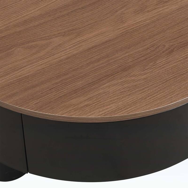 Modern Nesting Coffee Table Set of 2 with Storage,for Living Room