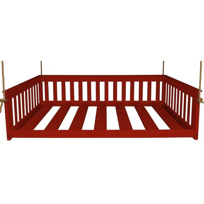 Pine Full Mission Hanging Daybed with Rope