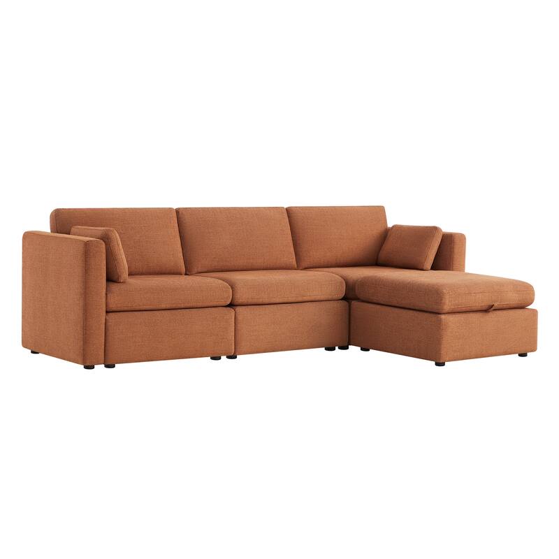 Celia Oversized Modular Sectional Fabric Sofa Set
