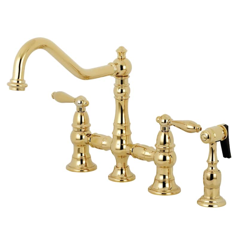 Kingston Brass Restoration Kitchen Faucet with Side Sprayer