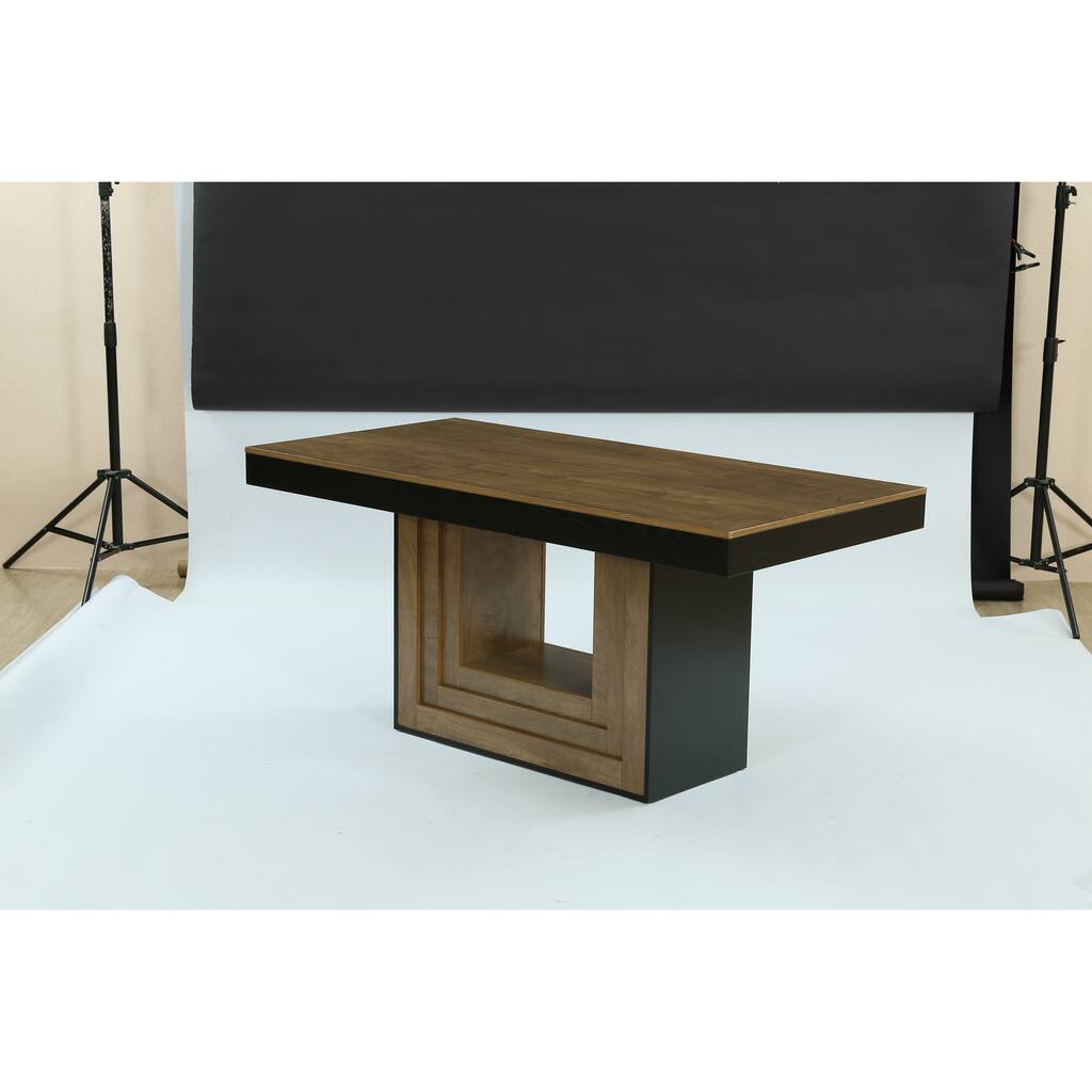 Large Rectangular Conference Table with Sturdy Base