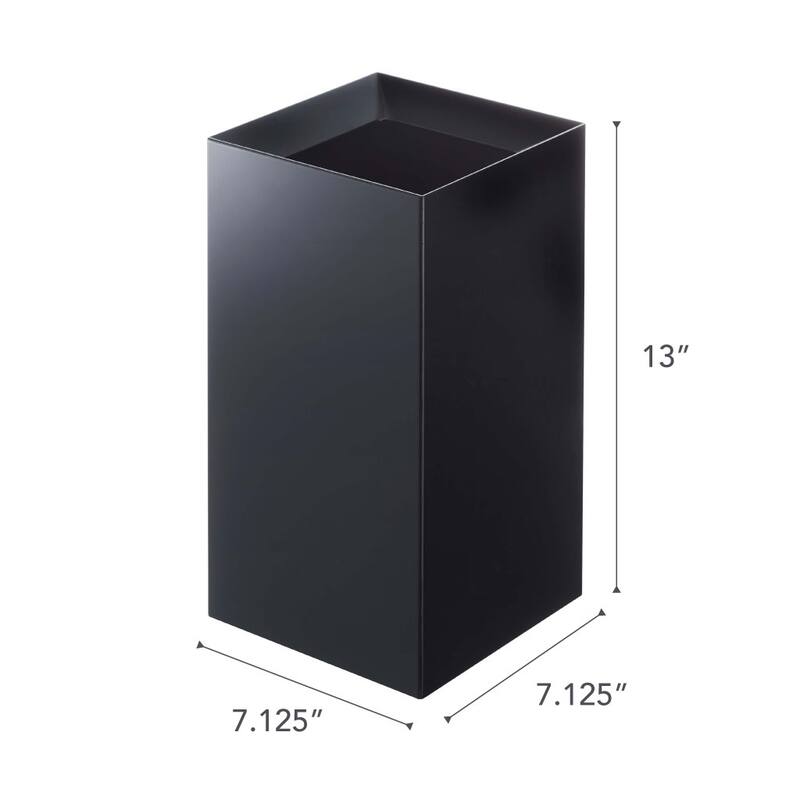 Yamazaki Home Trash Can - Two Styles, ABS Plastic, Short, 2.4 gallons, 9 liters