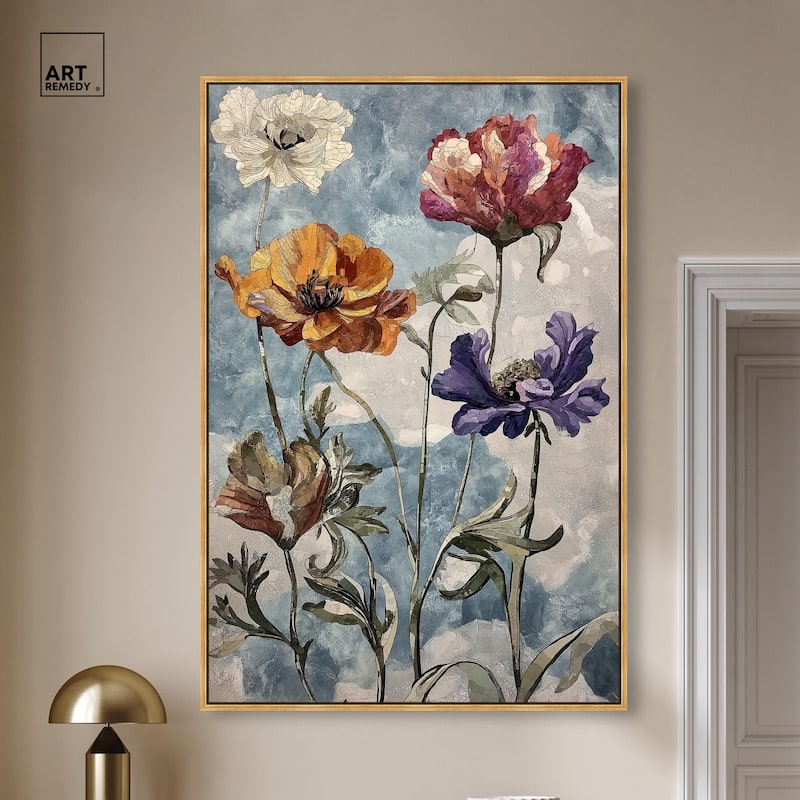 Hued Blossom II Canvas by Art Remedy