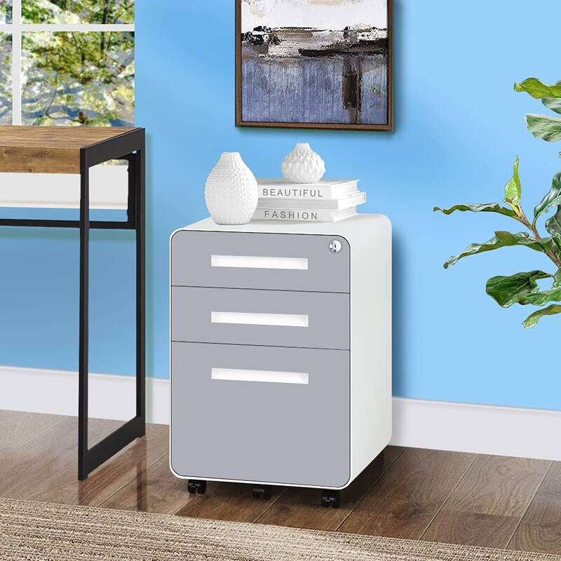 3 Drawer Mobile/Vertical File Cabinet for Home Office