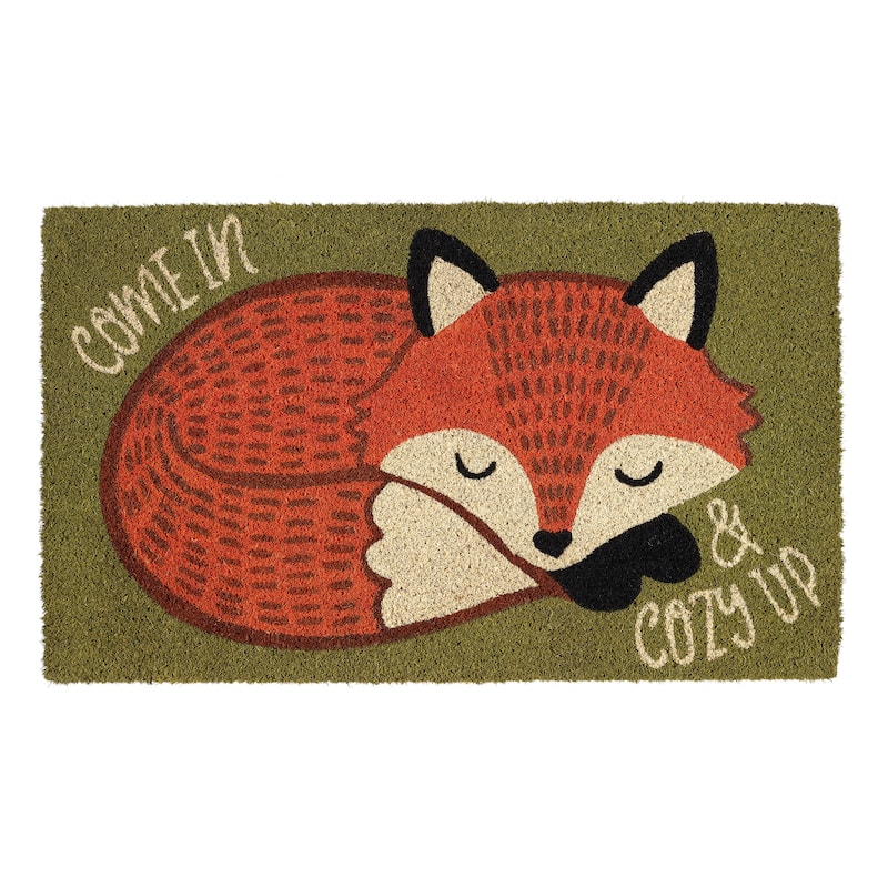 DII Fall Holiday Doormat - Cozy Fox