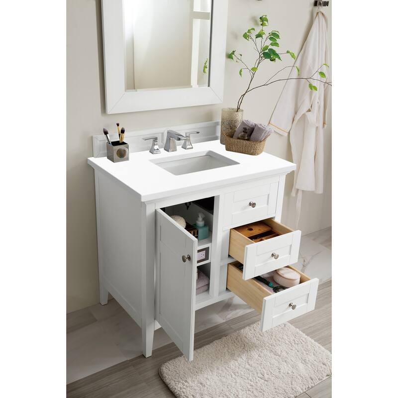 James Martin Vanities 527-V36-3WZ Palisades 36" Free Standing Single
