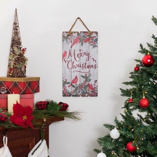 Alpine Corporation 20"H Indoor Hanging Christmas Decoration Sign