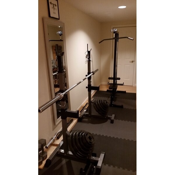 Soozier exercise pulldown weight machine with multiple sales adjustable cable positions for strengthening many muscle groups