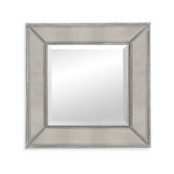 Wood Wall Mirror Silver Leaf 24"x24" Bed Bath & Beyond 38189047