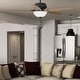 preview thumbnail 1 of 9, Hunter 60" Reveille Ceiling Fan with LED Light Kit and Pull Chain, Rustic, Transitional Matte Black