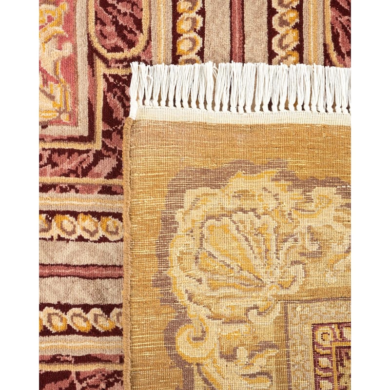 Traditional Oriental Yellow Area Rug - 9' x 12'